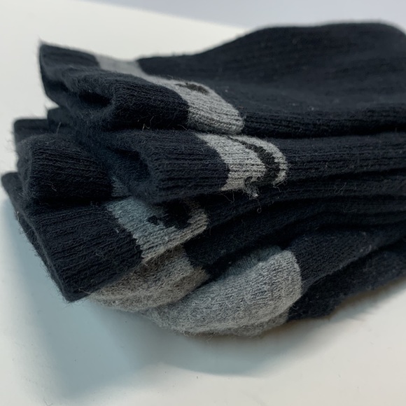 2 pair Nike Socks Black and Grey tall kids size EUC - Picture 2 of 8